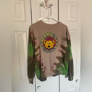 Tie-dyed Grateful Dead sweater.